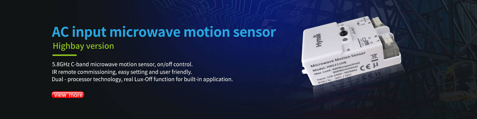 Mikrowellen-Bewegungs-Sensor-Schalter